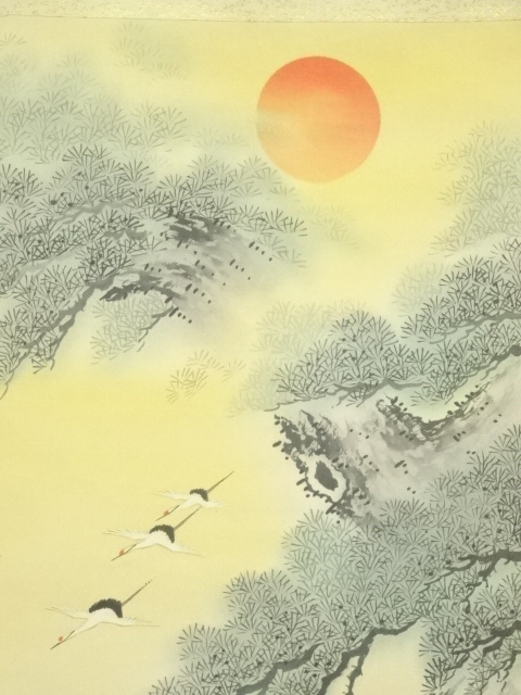 道具 ] - 道具 春波筆 高砂之図 肉筆絹本掛軸（共箱） | ネット